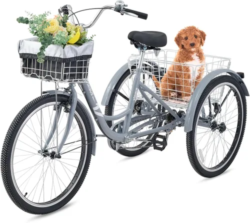 VIRIBUS Adult Tricycle, 7 Speed Tricycle for Adults