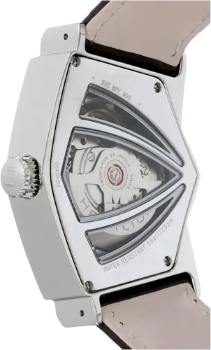 Miniatura 4 de Hamilton Watch Ventura Reloj automático suizo de 1.366 in x 2.106 in, esfera marrón, correa de cuero marrón (modelo H24515591), Marrón, Classic