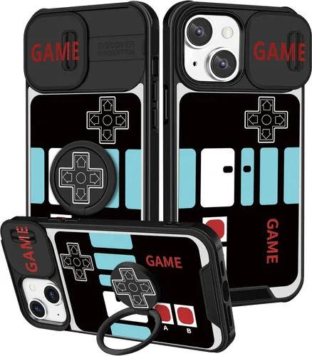 Miniatura 65 de Funermei Funda 2 en 1 para iPhone 13/iPhone 14 para mujeres, linda funda de teléfono con calavera para niñas, diseño de esqueleto gótico, divertido