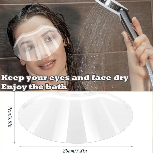 Miniatura 6 de 100 piezas de protector facial y ocular para ducha después de la cirugía, protector ocular transparente desechable de plástico para ducha, protector