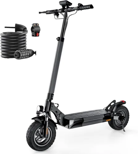 Miniatura 14 de Scooter eléctrico para adultos, velocidad de 38/28 MPH, rango de 55/28 millas, potente motor de 2400/1000 W, neumáticos todoterreno de 10 pulgadas