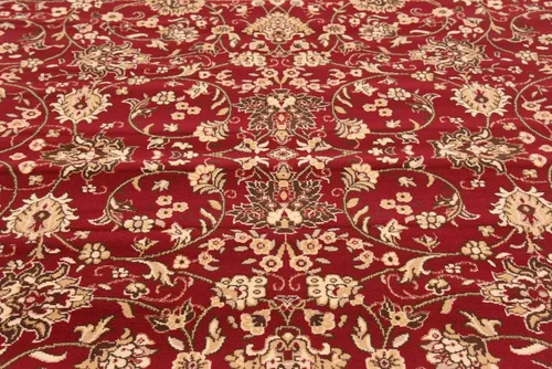 Miniatura 154 de Unique Loom Colección Sialk Hill - Alfombra de área Washington (3 pies 3 pulgadas x 5 pies 3 pulgadas, rectángulo, burdeos/crema)