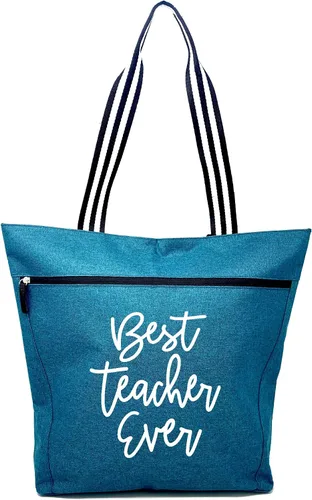 Miniatura 15 de Brooke & Jess Designs Teacher Tote Bag for Work - Teacher Handbag Gifts for Women, Teacher Bag Best Teacher Appreciation Gift
