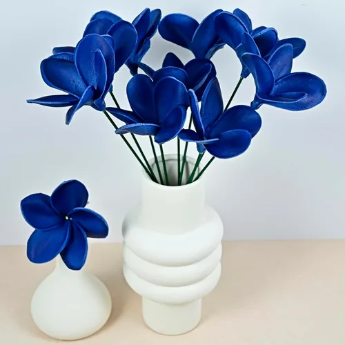 Miniatura 32 de Regalos de Cumpleaños para Mujeres 8pcs Flores Rosa Claro PU Tacto Real Flores Regalos para Mujeres para Navidad Flores Artificiales para Bricolaje
