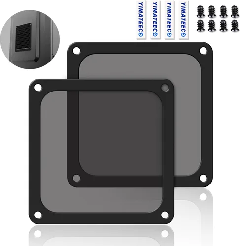 Filtro de polvo PC 120mm para enfriador de computadora/PSU/Routers Nylon 80 malla, Marco magnético Filtro de malla para ventilador de PC enfriador