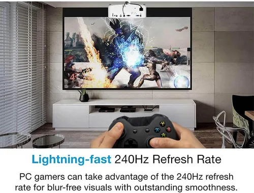 Miniatura 7 de Optoma UHD38 Brillante, verdadero proyector de juegos 4K UHD 4000 lúmenes Tiempo de respuesta de 4,2 ms a 1080p con modo de juego mejorado