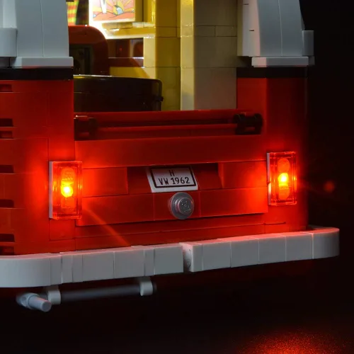 Miniatura 3 de BRIKSMAX Kit de iluminación LED para Autocaravana Volkswagen T1 - Compatible con modelo de bloques de construcción Lego 10220 - no incluye el set