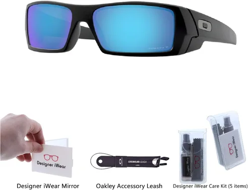Miniatura 2 de Oakley Gascan OO9014 SunglassesBUNDLE Leash BUNDLE with Designer iWear Care Kit