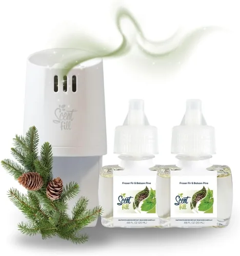 Miniatura 25 de Scent Fill Ambientador Enchufable de Naranja y Clavo, Repuestos de Aceite Perfumado, 2 Repuestos + Difusor