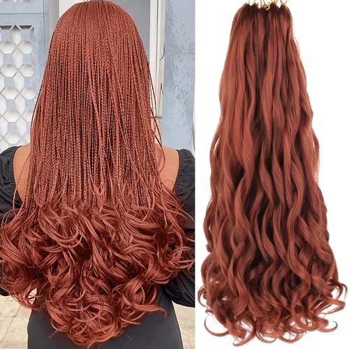 Miniatura 9 de Unionbeauty - Cabello rizado francés trenzado de 10 pulgadas, trenzas rizadas estilo Bob francés, cabello de ganchillo, 8 paquetes de trenzas