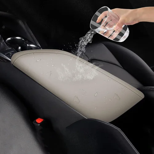 Miniatura 7 de AOMSAZTO Fundas de consola para Toyota Camry 2018-2022 2023 2024 fundas para reposabrazos para Toyota Camry Beige