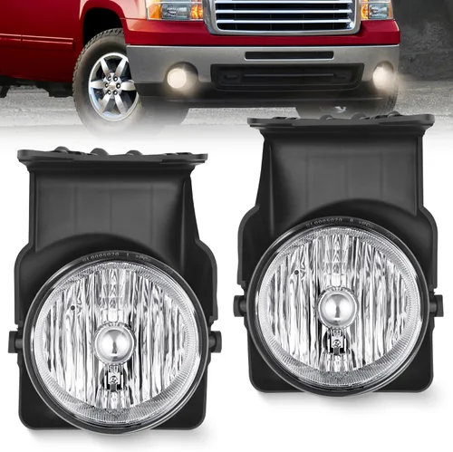 Nilight Conjunto de luces antiniebla compatible con GMC Sierra 1500 1500HD 2500 2500HD 3500 de 2003 2004 2005 2006 Reemplazo para lado del conductor