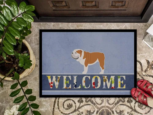 Miniatura 3 de Caroline's Treasures BB5566MAT - Tapete de bienvenida con diseño de bulldog inglés, de 18 x 27 pulgadas, para interiores y exteriores, para entrada