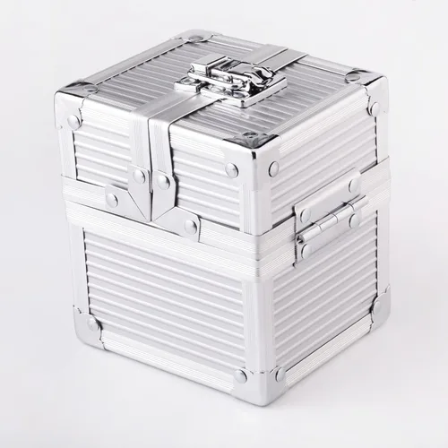 Miniatura 6 de Caja de cubierta de metal negro caja de dados para protector de cubierta de almacenamiento tarjetas comerciales TCG Ultra Pro manga MTG Magic FaB