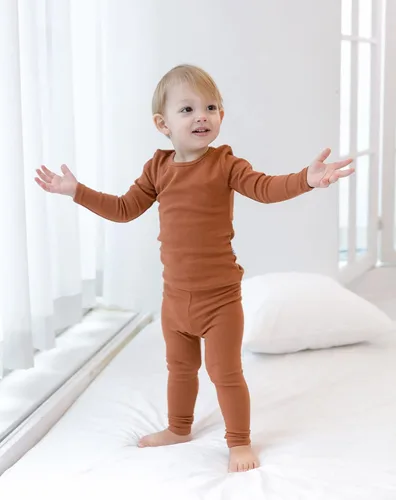Miniatura 5 de AVAUMA - Pijama para niños y niñas de algodón básico para uso diario