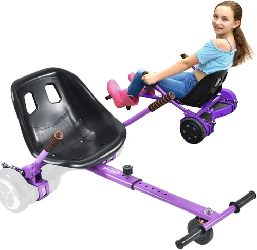 Miniatura 8 de Hishine Accesorio de asiento para aeropatineta para aeropatinetas de 6.5 a 10 pulgadas, kit de conversión de Go Kart, accesorio para scooters de Rojo