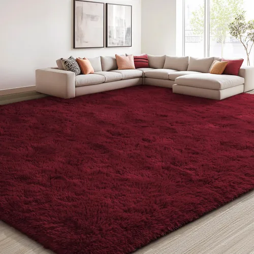 Miniatura 9 de EVOIONOS - Alfombra redonda gris para dormitorio, 5x5 pies; alfombras circulares suaves y esponjosas para sala de estar, alfombras de felpa peludas