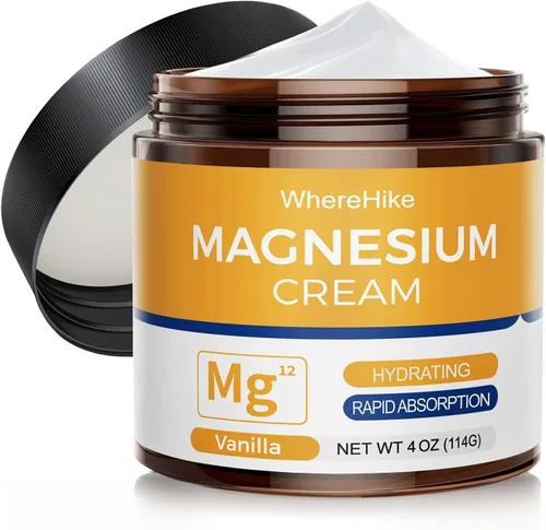 Miniatura 8 de stilip Crema Tópica Natural de Magnesio para el Sueño, Loción Nocturna de Magnesio para el Dolor y Calambres en las Piernas, Relajación Muscular
