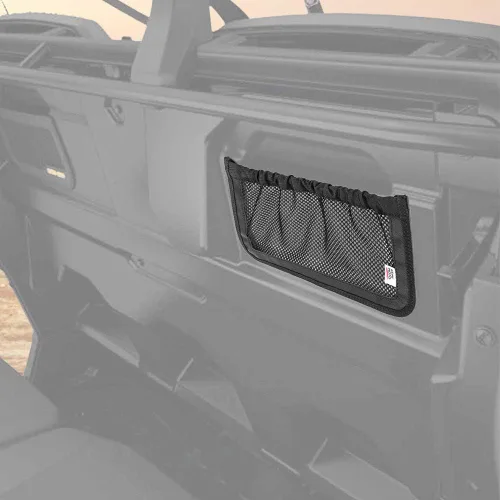 Miniatura 7 de KEMIMOTO UTV - Red de almacenamiento para respaldo trasero compatible con Can Am Defender Max, repuesto OEM #715003019, negro (se vende en pares)