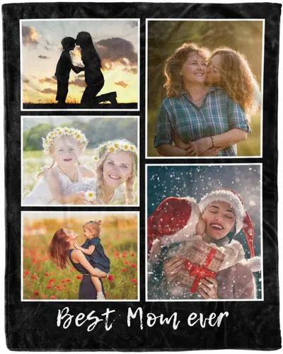 Miniatura 8 de D-Story Regalos para mamá, regalo para el día de la madre de parte de hija e hijo, manta de franela suave regalo para mamás Navidad, manta de cama