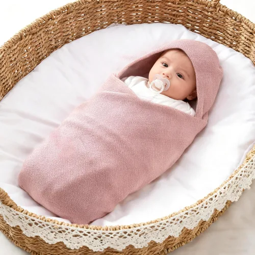 Miniatura 4 de Manta de lujo para bebé, ultra suave, acogedora, cálida, de 40 x 30 pulgadas, manta receptora para bebé, niño, niña, cochecito de cuna, color rosa