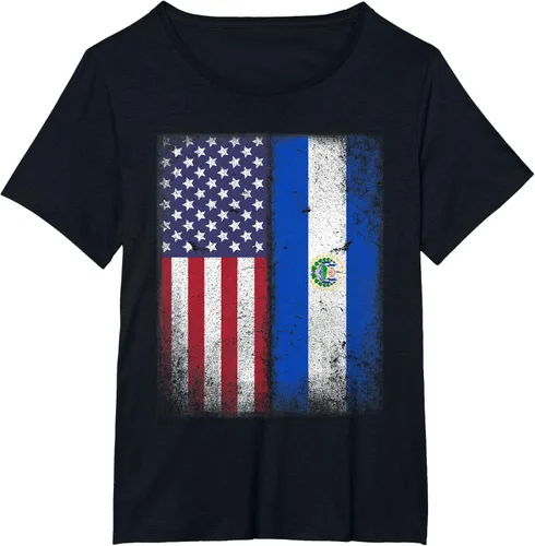 Miniatura 10 de Salvadoran American Flag El Salvador Salvadorean Salvadorian T-Shirt for Women Kids Men