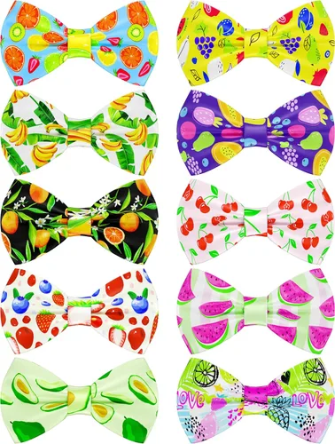 Miniatura 10 de PET SHOW Paquete de 10 corbatines de cumpleaños para perros pequeños, accesorios de collar deslizante para cachorros, gatos, mascotas, corbatines