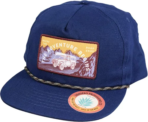 Miniatura 3 de Sendero Provisions Co. Where The Road Ends Adjustable Snapback Sombrero Azul