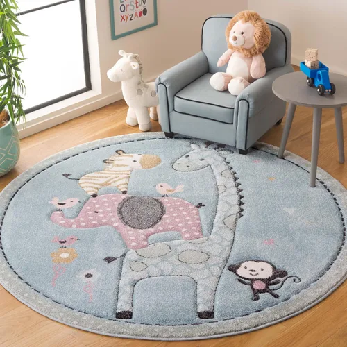 Miniatura 18 de SAFAVIEH Carousel Kids Collection - Alfombra decorativa de 2 x 3 pies, color marfil, diseño animal, no desprende pelusa y de fácil cuidado, ideal