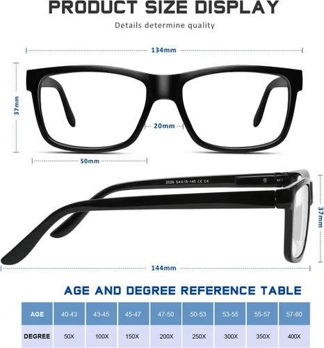 Miniatura 3 de 5 Pack Reading Glasses for Women Men, Blue Light Blocking Computer Readers UV Glare Negro claro