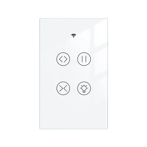Miniatura 9 de MOES Smart WiFi RF Interruptor Táctil Doble de 2 Vías para Persianas de Cortina con Motor Eléctrico de Persiana Enrollable, Aplicación Tuya Smart