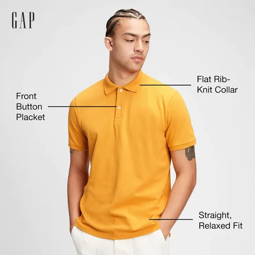 Miniatura 2 de GAP - Camisa tipo Polo de piqué elástico para hombre