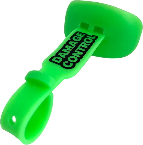 Miniatura 5 de DAMAGE CONTROL Protector bucal con correa permanente para casco, protector bucal juvenil para proteger labios y dientes, chupete sin ebullición