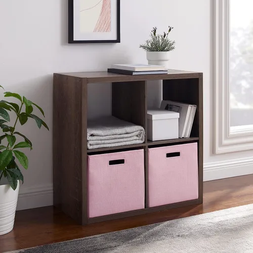 Miniatura 7 de Linon Home Decor Linon Dawes 4 gabinetes de almacenamiento de cubos de café expreso