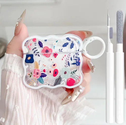 Miniatura 15 de Linda funda transparente para AirPods de 3ª generación, color verde, diseño de lazo femenino, TPU suave, a prueba de golpes, Kawaii Airpods