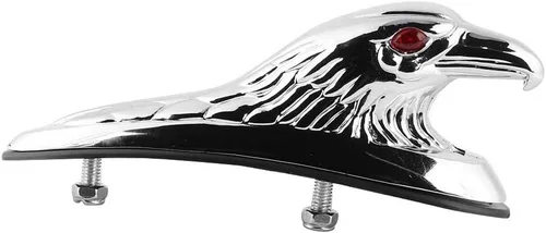 Miniatura 7 de KIMISS Adorno de cabeza de águila para motocicleta, adorno universal de cabeza de águila, estatua de guardabarros delantero de motocicleta