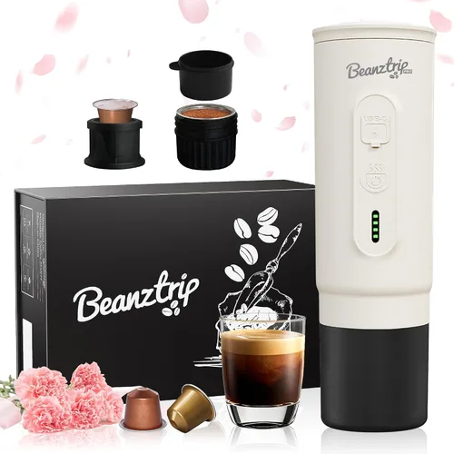 Miniatura 10 de H02 PRO - Máquina de café espresso portátil, cafetera de viaje para cápsulas NS y café molido, mini cafetera pequeña para acampar para el día