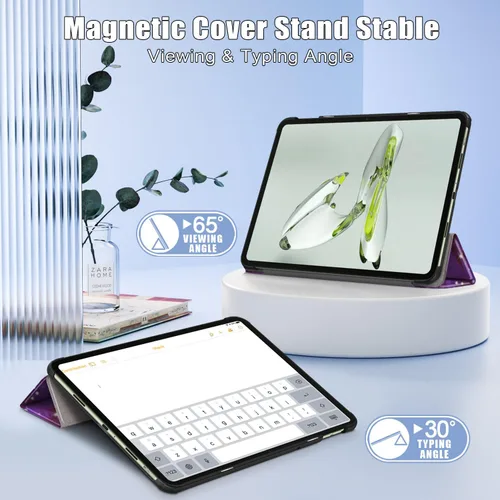 Miniatura 2 de Gylint Funda para OnePlus Pad Go 2023 de 11.4 pulgadas, Folio Plegable Ultra Delgada Cubierta De Cuero PU Para Oppo Air2 2023/Neo 2024 11.4 Pulgadas