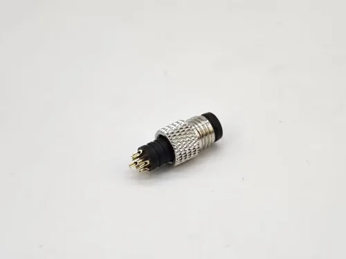 Miniatura 6 de Elecbee 5 unids M8 conector 6 pin macho recto macho sobremoldeado soldadura copa sin blindaje un código