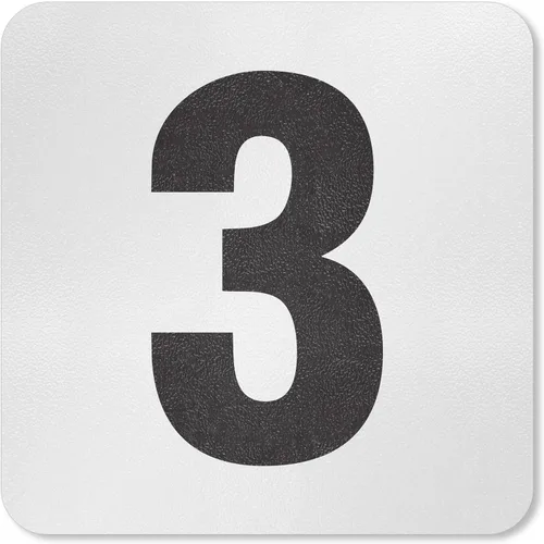 SmartSign Marcador/letrero adhesivo de profundidad de piscina "3 pies", altura de letra de 4 pulgadas, vinilo laminado de 20 mil con superficie