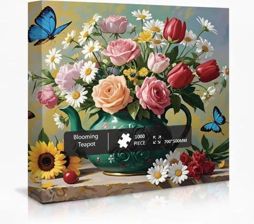 Miniatura 14 de Rompecabezas de 1000 piezas para adultos, serie estaciones, hermoso arte natural, juego meditativo para aliviar el estrés, grande de 28 x 20