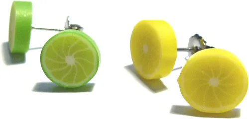 Miniatura 6 de Lemon and Lime Stud Earrings - Tiny Food Jewelry