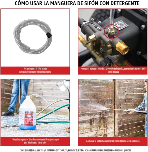 Miniatura 5 de Simpson Limpieza PS60869 PowerShot 4000 PSI Lavadora a presión de gas, bomba triple AAA de 3.5 GPM, motor Honda GX270, incluye pistola rociadora