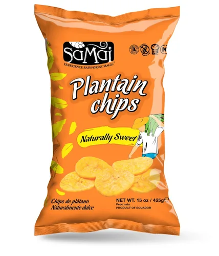 Miniatura 27 de SAMAI Chips de plátano de chile de 2.65 onzas, paquete de 15 unidades, totalmente naturales, sin OMG, sin gluten y Kosher