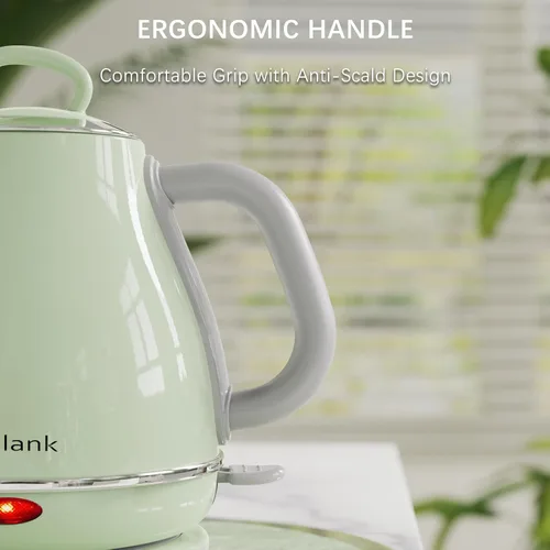 Miniatura 9 de Anfilank - Hervidor eléctrico de cuello de cisne, 1 L 1500W de hervido rápido, hervidor de café y té de acero inoxidable 100% libre de BPA