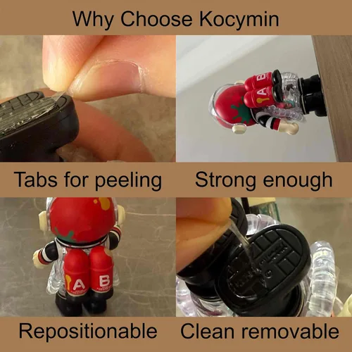 Miniatura 2 de Puntos de Pegamento Transparentes Removibles Sticky Tack, Masilla para Póster Resistente al Agua Puntos de Doble Cara para Decoración de Fiestas
