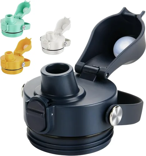 EIPOSAU Spout Lid for YETI Rambler Bottle, BPA Free, Ideal Chug Cap for YETI, Fits 18 26 36 64 oz Bottles, Replacement Lids with Push Button & Lock