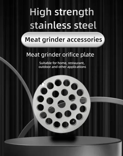 Miniatura 3 de Discos de Placas de Cuchillas para Moledora de Carne de Acero Inoxidable #12 Compatibles con Picadora de Alimentos FGA y Hobart, Cabelas, Weston
