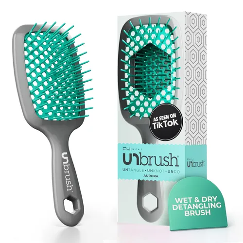 Miniatura 20 de FHI Heat UNbrush - Cepillo desenredante para cepillar sin dolor en cabello húmedo o seco — Cerdas antiestáticas DuoFlex duraderas, mango ligero