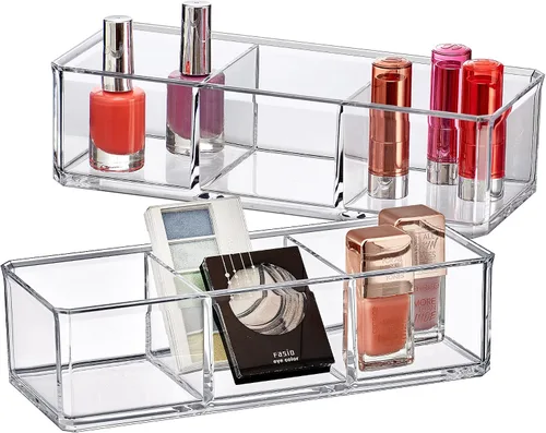 Miniatura 7 de Amazing Abby - Glamour - Organizador de maquillaje acrílico con 1 compartimento, soporte de lápiz labial de plástico transparente, solución perfecta